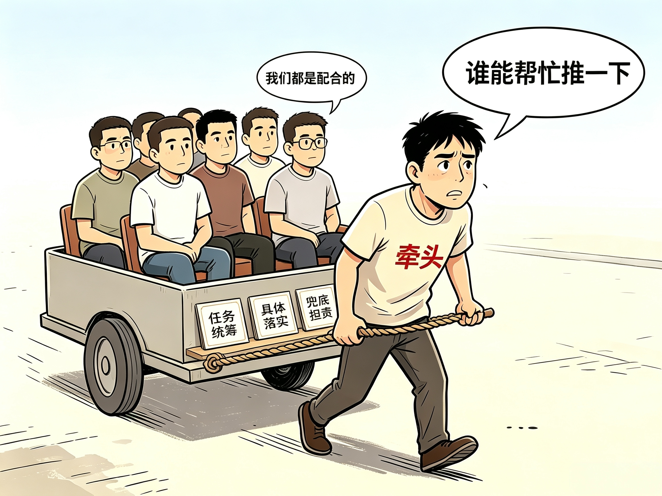 莫让“牵头”唱“独角戏”-漫评配图.jpg